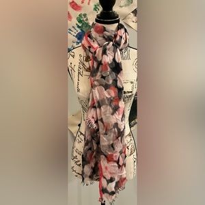 KATE SPADE LARGE PINK BLEND SCARF